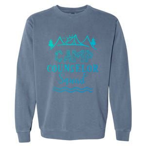 Camp Counselor Squad Gift Idea For Summer Camp Counselors Cool Gift Garment-Dyed Sweatshirt