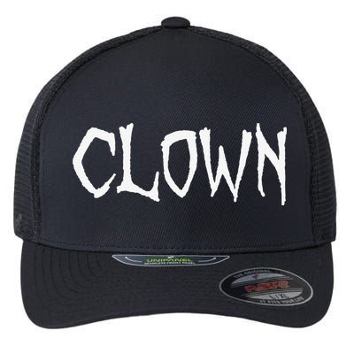 Clown Creepy Spooky Halloween Lazy Costume Holiday Lover Flexfit Unipanel Trucker Cap