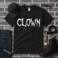 Clown Creepy Spooky Halloween Lazy Costume Holiday Lover Tall T-Shirt
