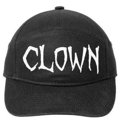 Clown Creepy Spooky Halloween Lazy Costume Holiday Lover 7-Panel Snapback Hat