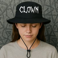 Clown Creepy Spooky Halloween Lazy Costume Holiday Lover Bucket Hat