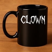 Clown Creepy Spooky Halloween Lazy Costume Holiday Lover 11oz C Handle Ceramic Mug