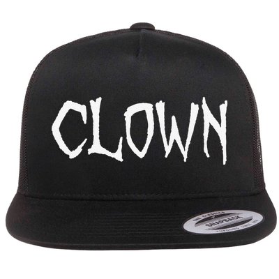 Clown Creepy Spooky Halloween Lazy Costume Holiday Lover Flatbill Hat