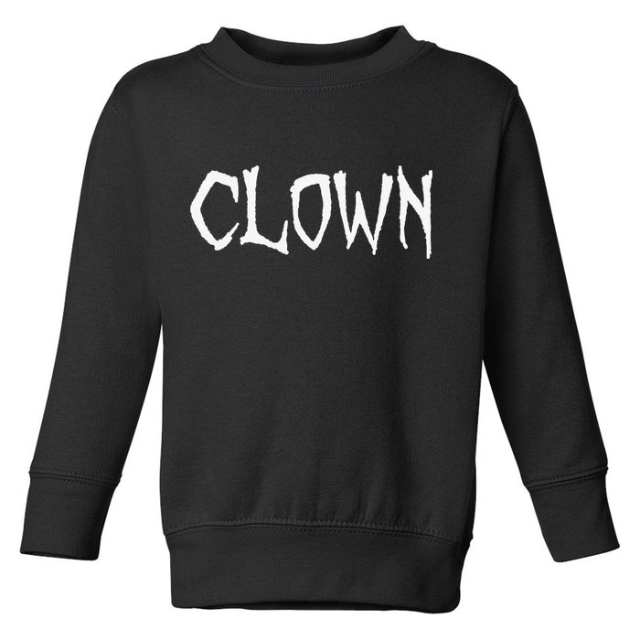 Clown Creepy Spooky Halloween Lazy Costume Holiday Lover Toddler Sweatshirt