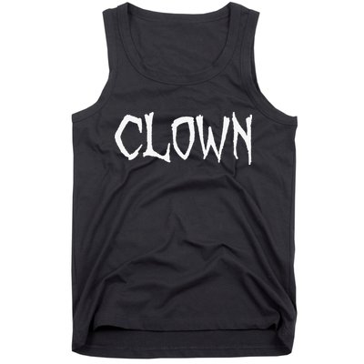 Clown Creepy Spooky Halloween Lazy Costume Holiday Lover Tank Top