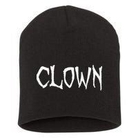 Clown Creepy Spooky Halloween Lazy Costume Holiday Lover Short Acrylic Beanie