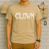 Clown Creepy Spooky Halloween Lazy Costume Holiday Lover T-Shirt