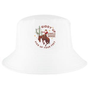 Cowboy Christmas Sweater Giddy Up Jingle Horse Pick Up Your Feet Howdy Country Cool Comfort Performance Bucket Hat