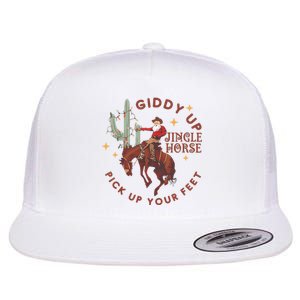 Cowboy Christmas Sweater Giddy Up Jingle Horse Pick Up Your Feet Howdy Country Flat Bill Trucker Hat