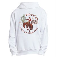 Cowboy Christmas Sweater Giddy Up Jingle Horse Pick Up Your Feet Howdy Country Urban Pullover Hoodie