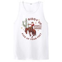 Cowboy Christmas Sweater Giddy Up Jingle Horse Pick Up Your Feet Howdy Country PosiCharge Competitor Tank