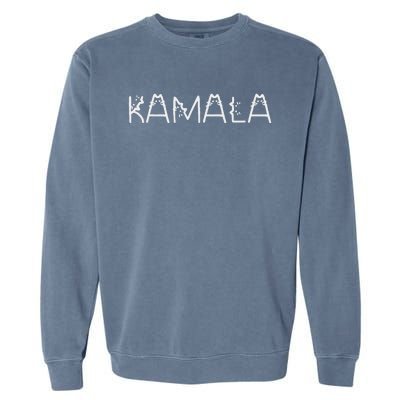 Cute Cat Shaped Font Cat Letters Kamala Childless Cat Lady Garment-Dyed Sweatshirt