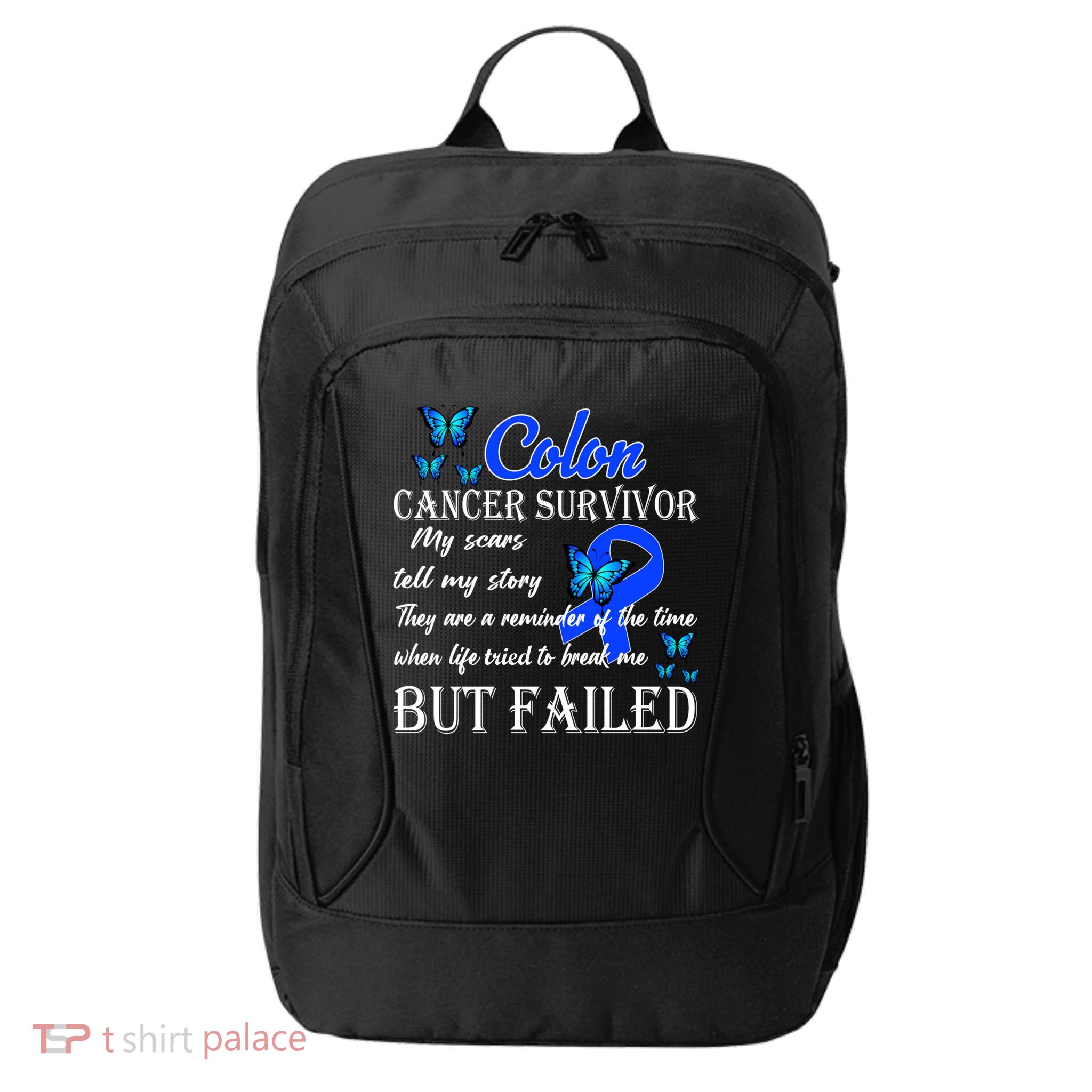 Colon Cancer Survivor My Scars Tell My Story City Backpack