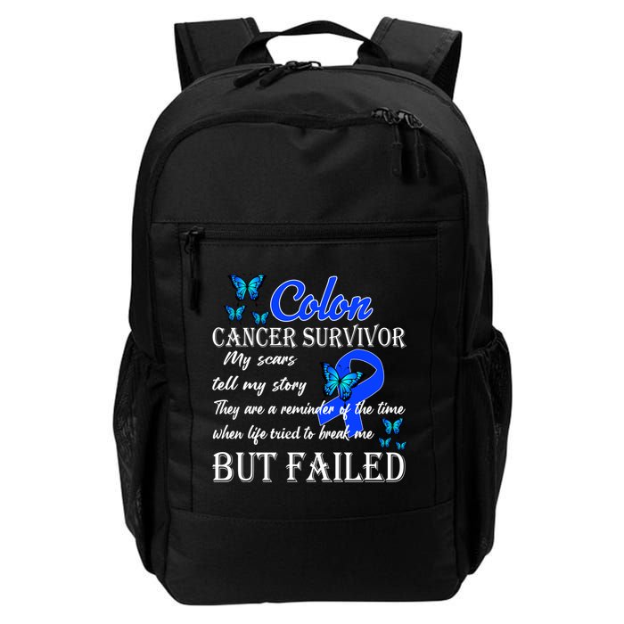 Colon Cancer Survivor My Scars Tell My Story Backpack