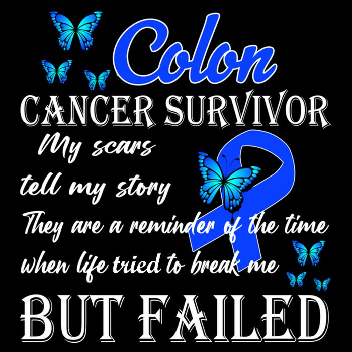 Colon Cancer Survivor My Scars Tell My Story 7-Panel Snapback Hat