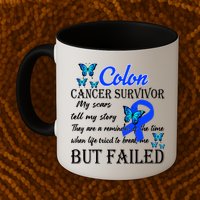 Colon Cancer Survivor My Scars Tell My Story Mug