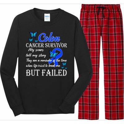 Colon Cancer Survivor My Scars Tell My Story Long Sleeve Pajama Set