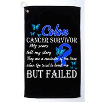 Colon Cancer Survivor My Scars Tell My Story Golf Towel