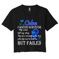 Colon Cancer Survivor My Scars Tell My Story Crop Top