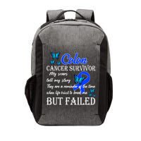Colon Cancer Survivor My Scars Tell My Story Vector Backpack