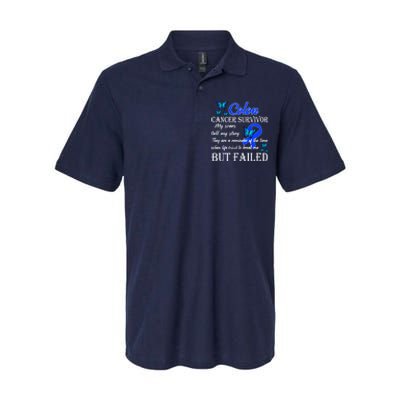 Colon Cancer Survivor My Scars Tell My Story Softstyle Adult Sport Polo