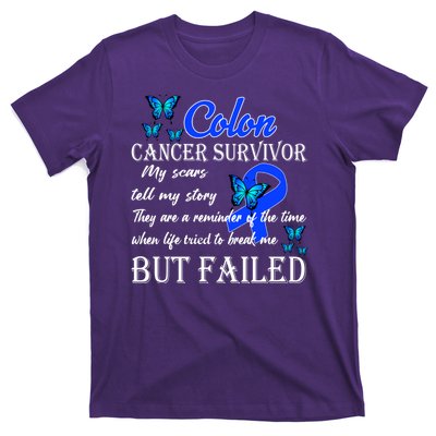 Colon Cancer Survivor My Scars Tell My Story T-Shirt