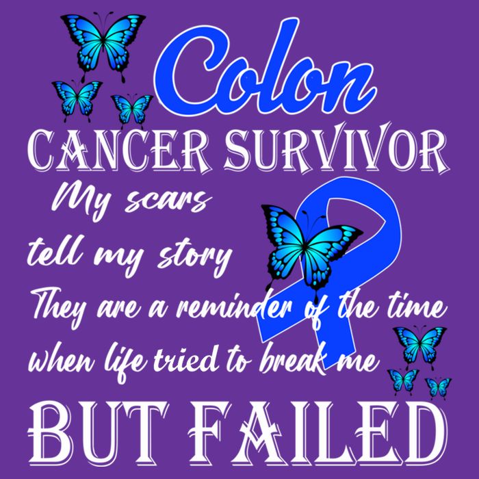Colon Cancer Survivor My Scars Tell My Story Poster