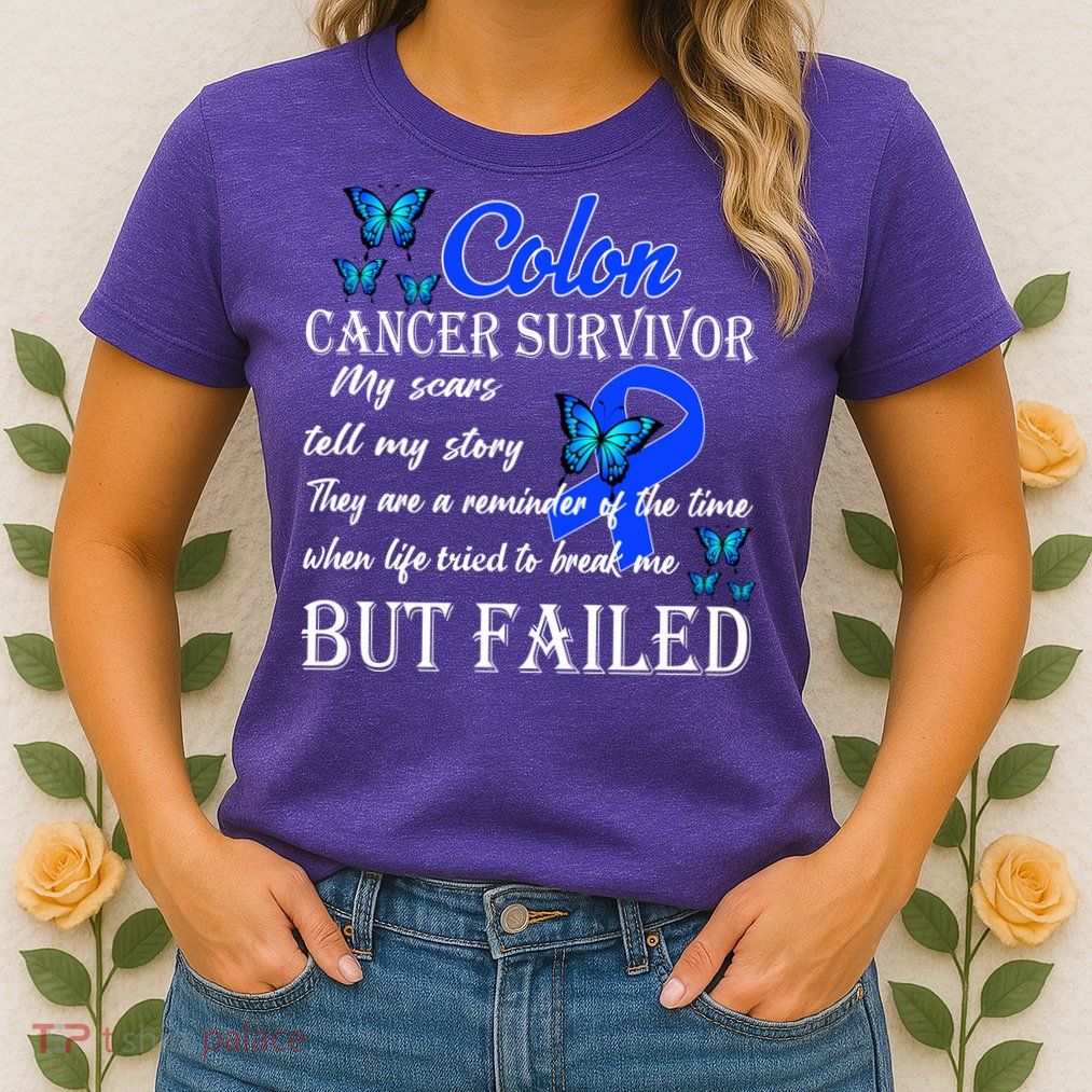 Colon Cancer Survivor My Scars Tell My Story Womens T-Shirt