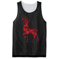 Cute Classy Snowflake Christmas Red Deer Reindeer Mesh Reversible Basketball Jersey Tank