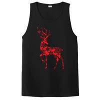 Cute Classy Snowflake Christmas Red Deer Reindeer PosiCharge Competitor Tank