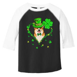 Cute Corgi Saint Patrick's Day Dogs Dad Mom Toddler Fine Jersey T-Shirt