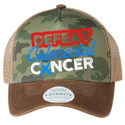 Colorectal Cancer Survivor Defeat Crc Warrior Gift Legacy Tie Dye Trucker Hat