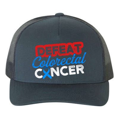 Colorectal Cancer Survivor Defeat Crc Warrior Gift Yupoong Adult 5-Panel Trucker Hat