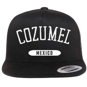 Cozumel Classic Style Cozumel Mexico Flat Bill Trucker Hat