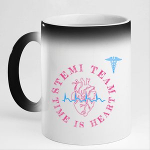 Cardiology Code Stemi Gift Cardiac Cath Lab Gift 11oz Black Color Changing Mug