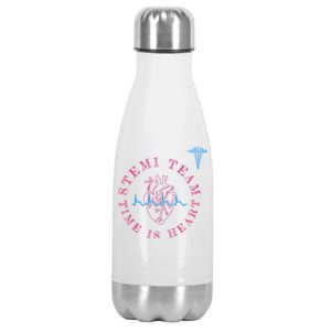 Cardiology Code Stemi Gift Cardiac Cath Lab Gift Stainless Steel Insulated Water Bottle