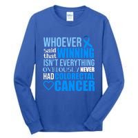 Colorectal Cancer Survivor Winning Crc Warrior Funny Gift Tall Long Sleeve T-Shirt