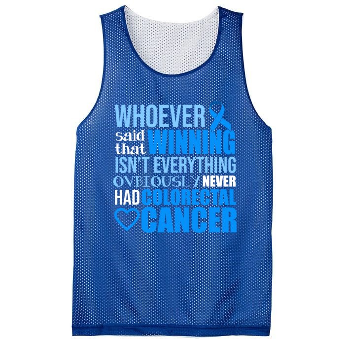 Colorectal Cancer Survivor Winning Crc Warrior Funny Gift Mesh Reversible Basketball Jersey Tank