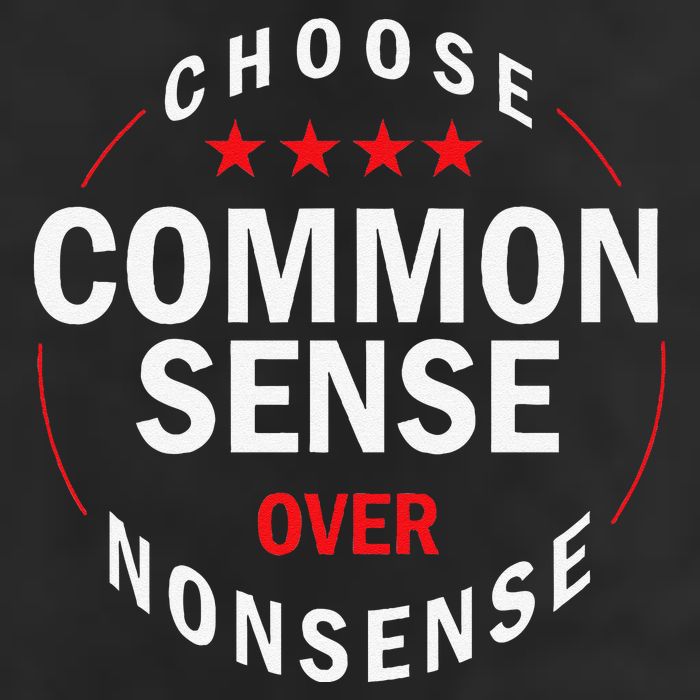 Choose Common Sense Over Nonsense Cool Comfort Performance Bucket Hat