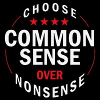 Choose Common Sense Over Nonsense Drawstring Bag