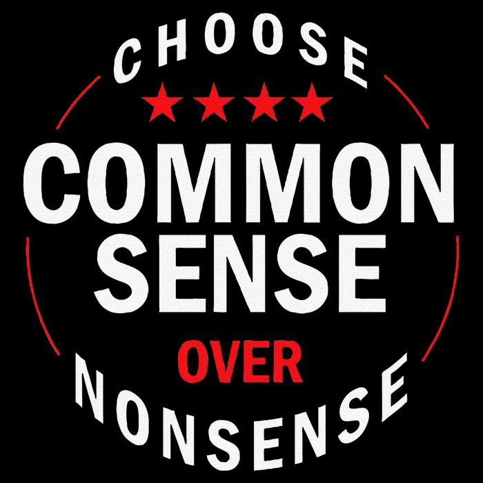 Choose Common Sense Over Nonsense Drawstring Bag