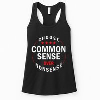 Choose Common Sense Over Nonsense Womens Tank Top