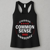 Choose Common Sense Over Nonsense Womens Tank Top