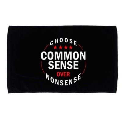 Choose Common Sense Over Nonsense Microfiber Hand Towel