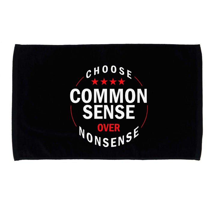 Choose Common Sense Over Nonsense Microfiber Hand Towel