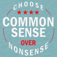 Choose Common Sense Over Nonsense Sueded Cloud Jersey T-Shirt