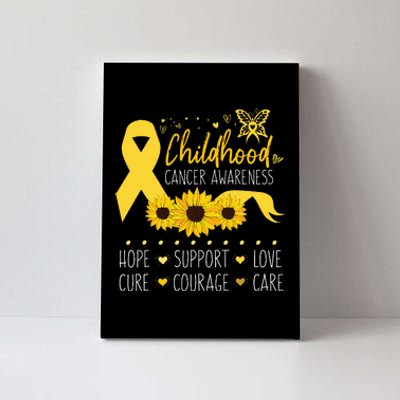 Childhood Cancer Support Family Childhood Cancer Awareness Canvas