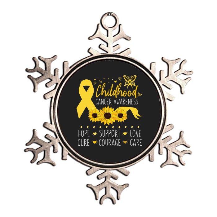 Childhood Cancer Support Family Childhood Cancer Awareness Metallic Star Ornament