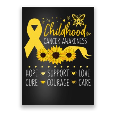 Childhood Cancer Support Family Childhood Cancer Awareness Poster