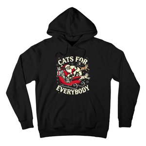 Christmas Cat Santa Cat Lover Christmas Cats For Everybody Hoodie